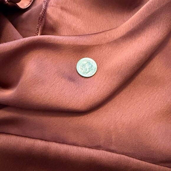 Sugar Lips Baltic Born Copper Brown Charisma Drape Neck Maxi Dress Sz 1X NWT - Picture 14 of 15